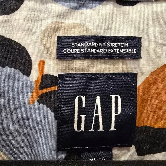 GAP Men's short sleeve button down shirt XL - Picture 2 of 8